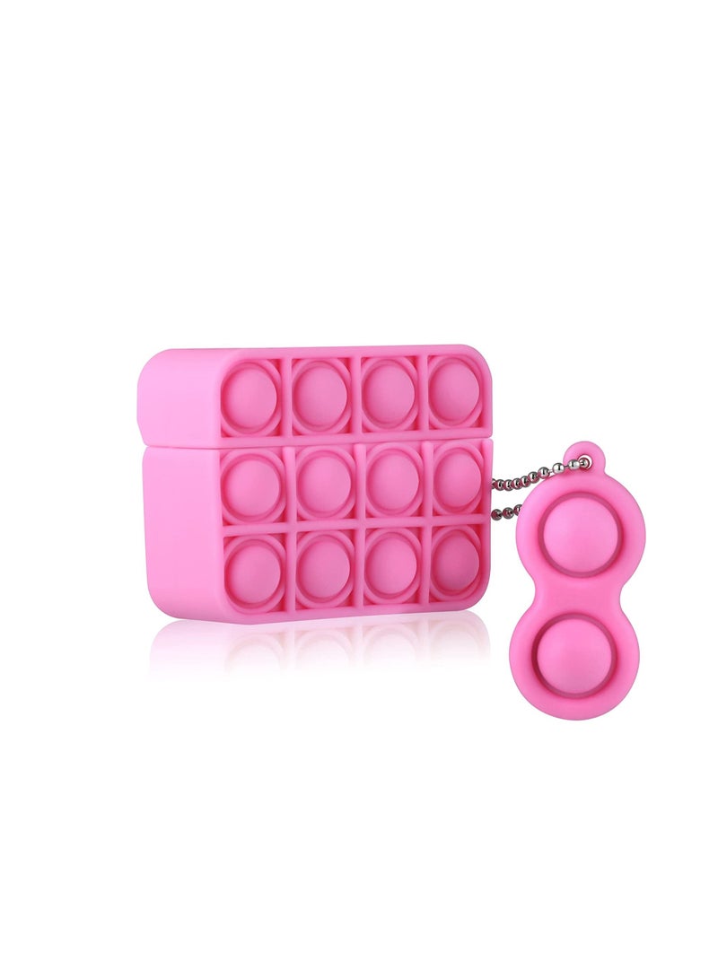 Air pod Pro Case Silicone Pop Fidget Toy Case For Air pods Pro 3d Cute Pop Bubble Relief Stress Air Pods 3 Protective Case Accessories pink