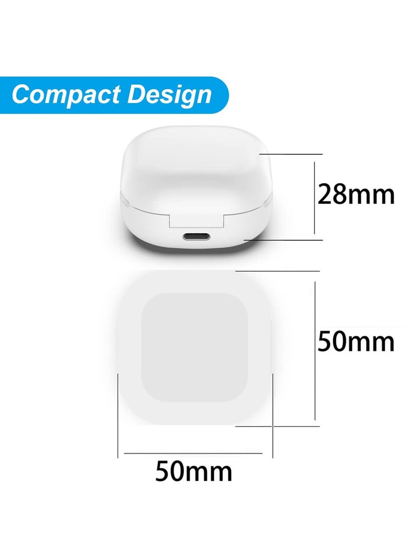 Wired Charging Case for Samsung Galaxy Buds Live (SM-R180), Replacement Charger Case Cover, Charger Dock Station for Galaxy Buds Live Bluetooth Earbuds, White