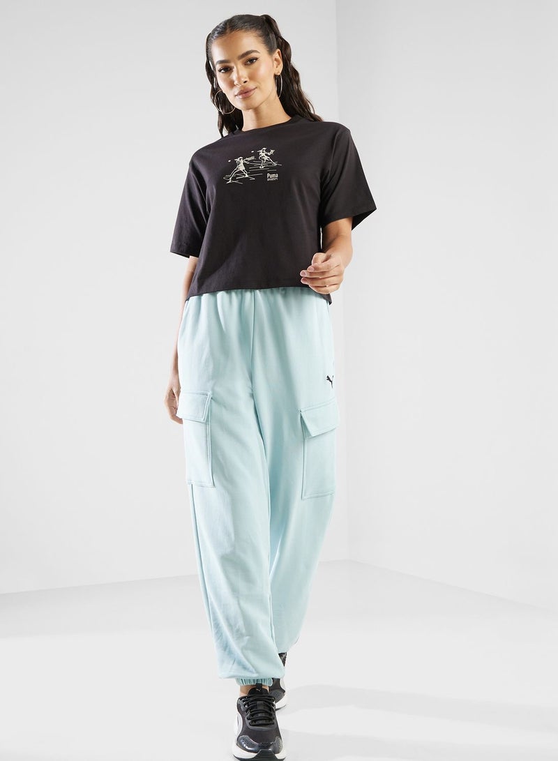 Dare To Relaxed Cargo Sweatpants