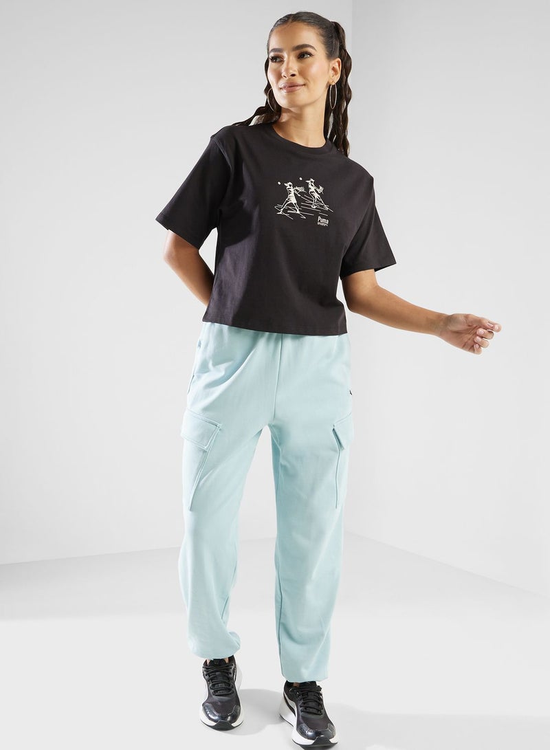 Dare To Relaxed Cargo Sweatpants