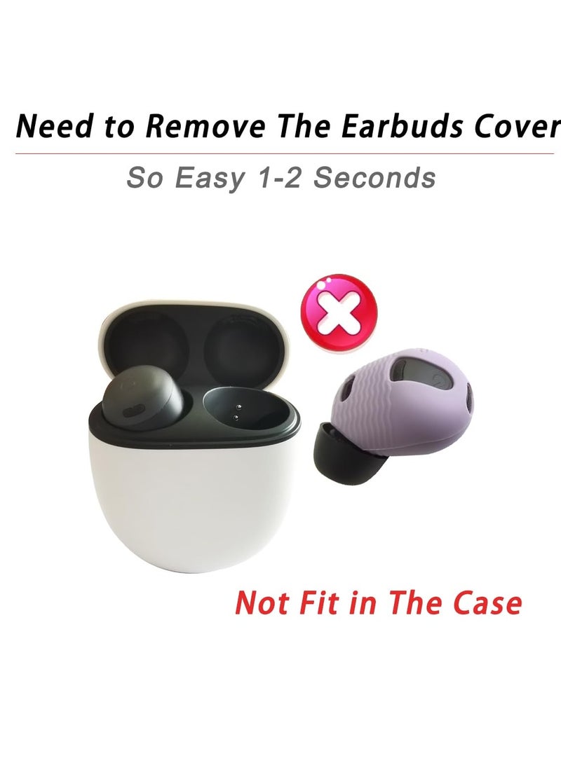 5 Pairs Anti Slip Sport Ear Cover for Google Pixel Buds Pro Earbuds Replacement Ear Tips for Pixel Buds Pro Ear Hook Earbuds Cover