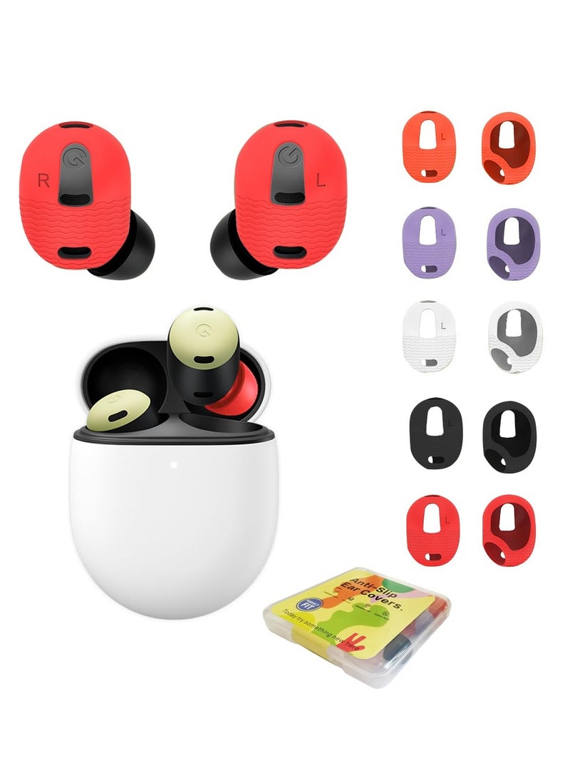 5 Pairs Anti Slip Sport Ear Cover for Google Pixel Buds Pro Earbuds Replacement Ear Tips for Pixel Buds Pro Ear Hook Earbuds Cover