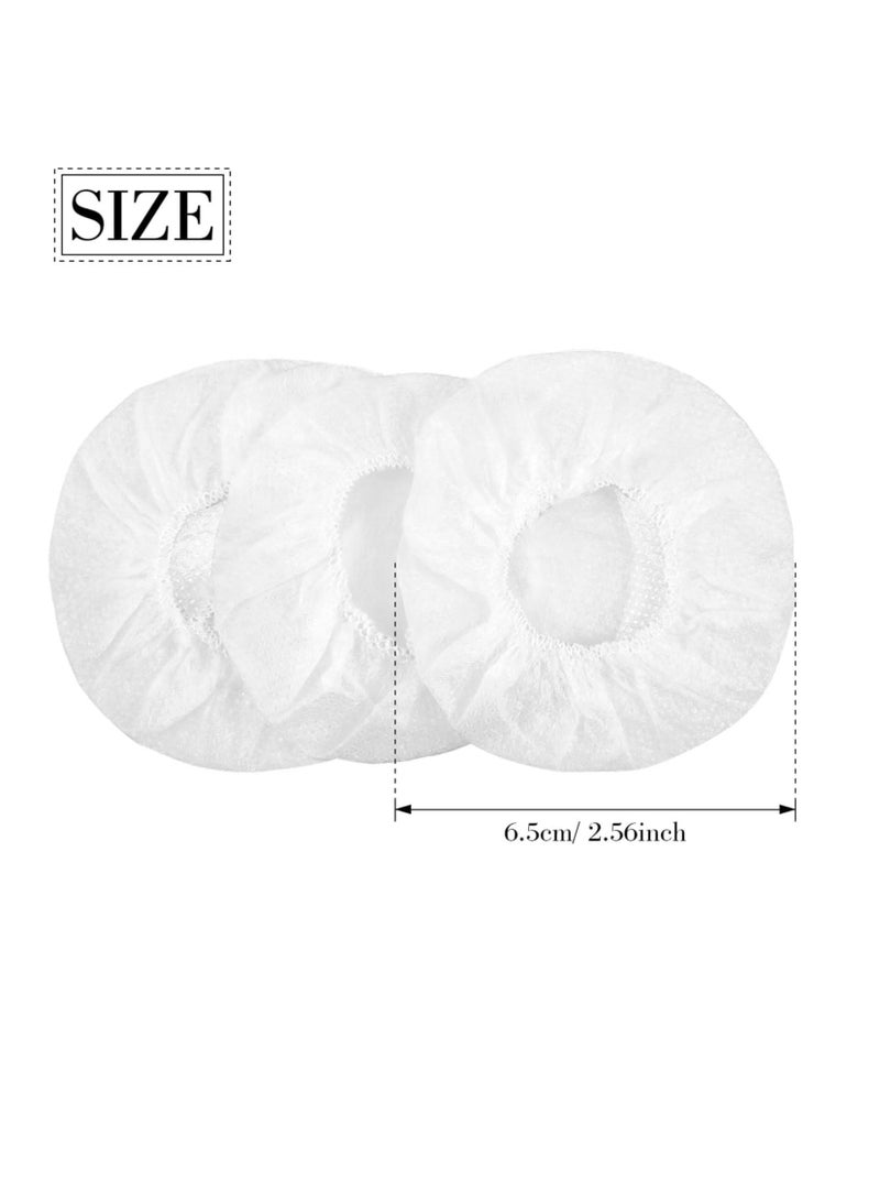 Headphone Ear Covers 100 Pieces Disposable Earphone Overs Sanitary Non Woven Stretch Earpad Covers Earcup Covers Fit for Most on Ear Headphones
