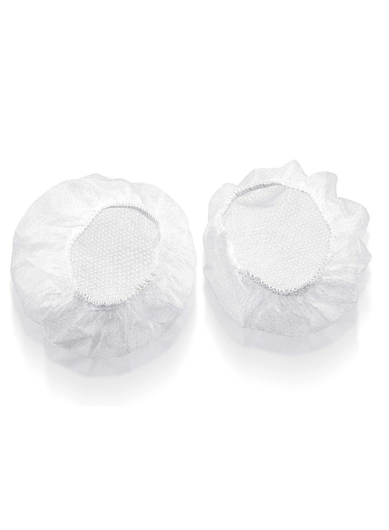 Headphone Ear Covers 100 Pieces Disposable Earphone Overs Sanitary Non Woven Stretch Earpad Covers Earcup Covers Fit for Most on Ear Headphones