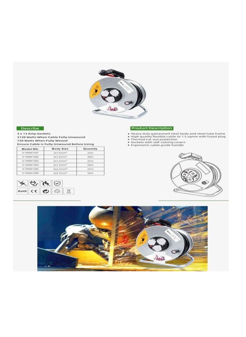 Heavy Duty Extension Reel & Easy To Handle
