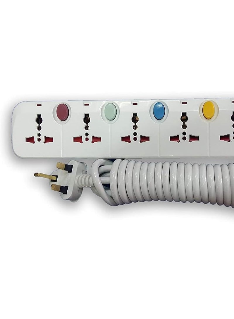 Universal Power Extension Cord 5 way