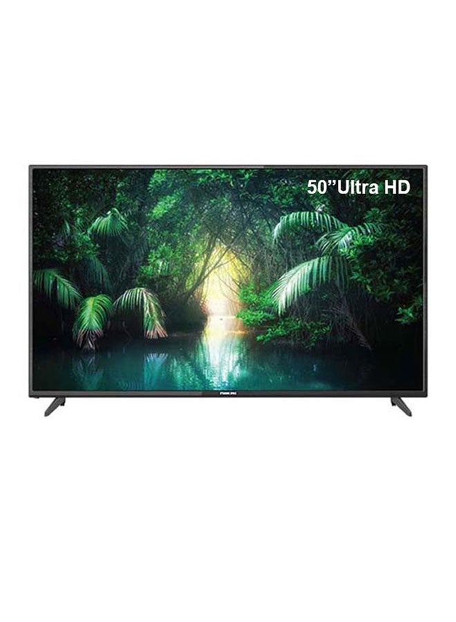 50 Inch 4K UHD Smart LED TV | Android OS | Built-In Wi-Fi & DLNA | Smart Apps including Twitter, Facebook, and Skype | 2 HDMI 3 USB | Quad-Core Processor - UHD5010SLED Black