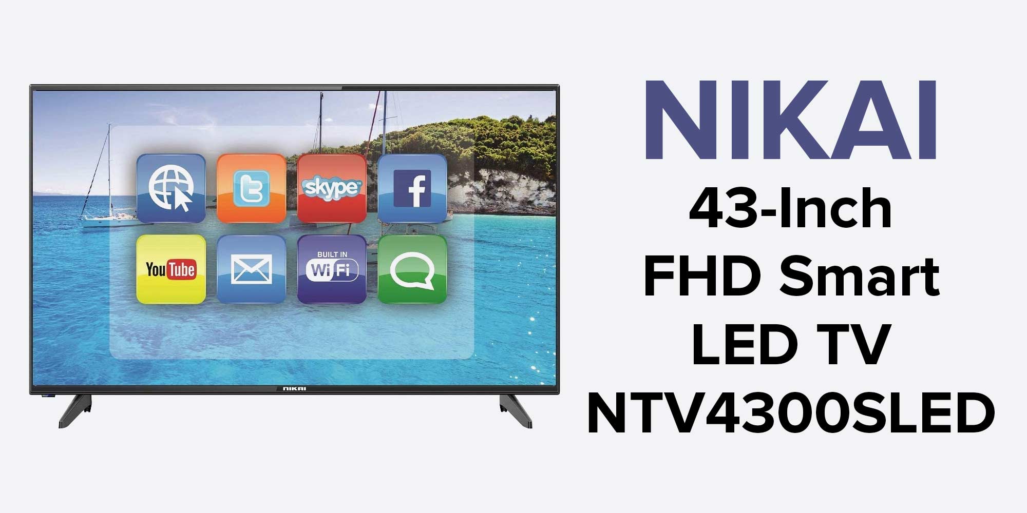 43-Inch FHD Smart LED TV NTV4300SLED/ NTV4300SLED2 black