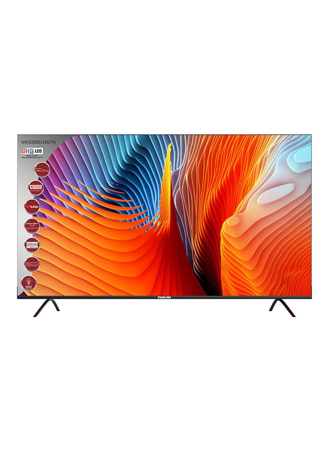 55 Inch UHD LED WebOS Smart Tv Platinum Series, Magic Remote, Cinema Screen Design 4K Ultra HDR, Dolby Audio, Smart Voice Control, Apps YouTube, Netflix, Shahid NIK55MEU4STN/ NIK55MEU4ST Grey