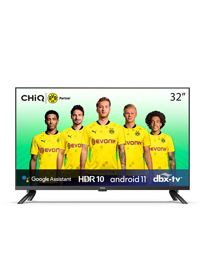 LED Smart TV, HD, 32 Inch, Android 11.0, HDR10, A+ Screen, WiFi, Bluetooth 5.0, Netflix, YouTube, Prime Video, Full Screen Display, HDMI, USB L32G7P Black