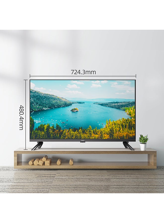 LED Smart TV, HD, 32 Inch, Android 11.0, HDR10, A+ Screen, WiFi, Bluetooth 5.0, Netflix, YouTube, Prime Video, Full Screen Display, HDMI, USB L32G7P Black