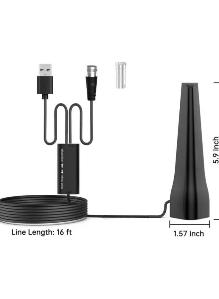 Digital TV Antenna for Smart tv, Outdoor/Indoor HD Antenna Smart TV Antenna  4K 1080p Antenna para TV Digital Antenna Booster 560+ Miles Range TV Antenna with Next-Gen Big Smart New Chip