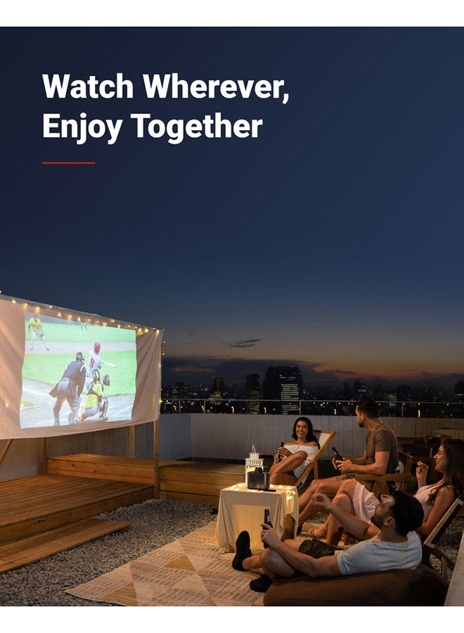 Nebula Mars II Pro Portable Cinema Projector HD Picture, Vivid Image D2323211 Black