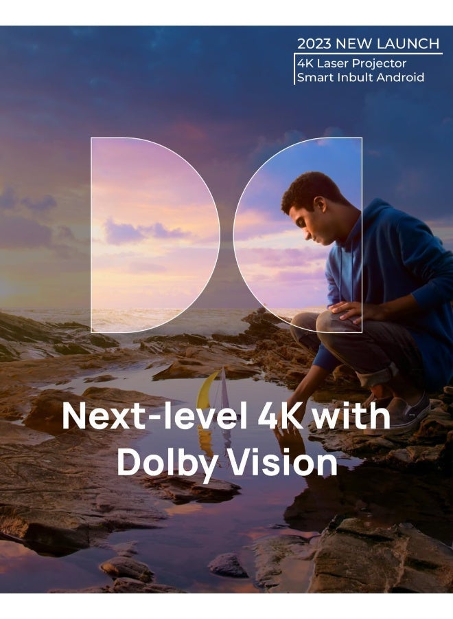 HORIZON ULTRA 4K Home Smart Projector w/ Dolby Vision, Dual Light System, 2300 ISO Lumens, Up to 200