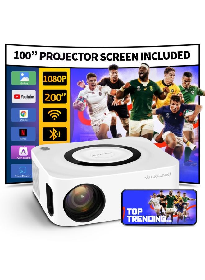 Portable Android Projector With 100