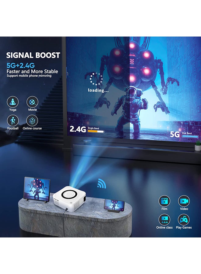 Portable Android Projector With 100