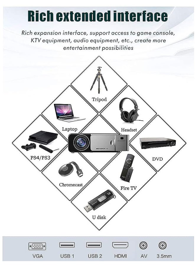 T6 WiFi LED Projector Wireless With 100