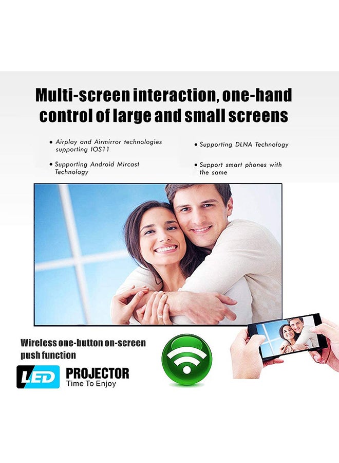 T6 WiFi LED Projector Wireless With 100