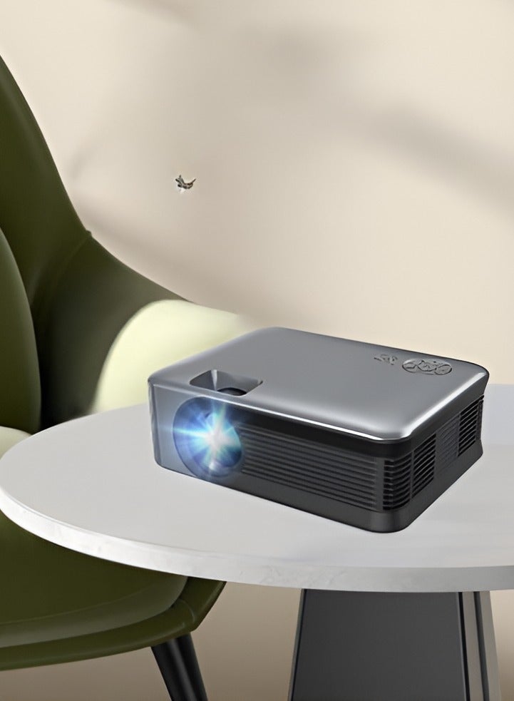 1080p high-definition projector, durable Portable Mini Projector, wireless same-screen video projector for home and office, Same screen model [Mobile phone with same screen without battery]