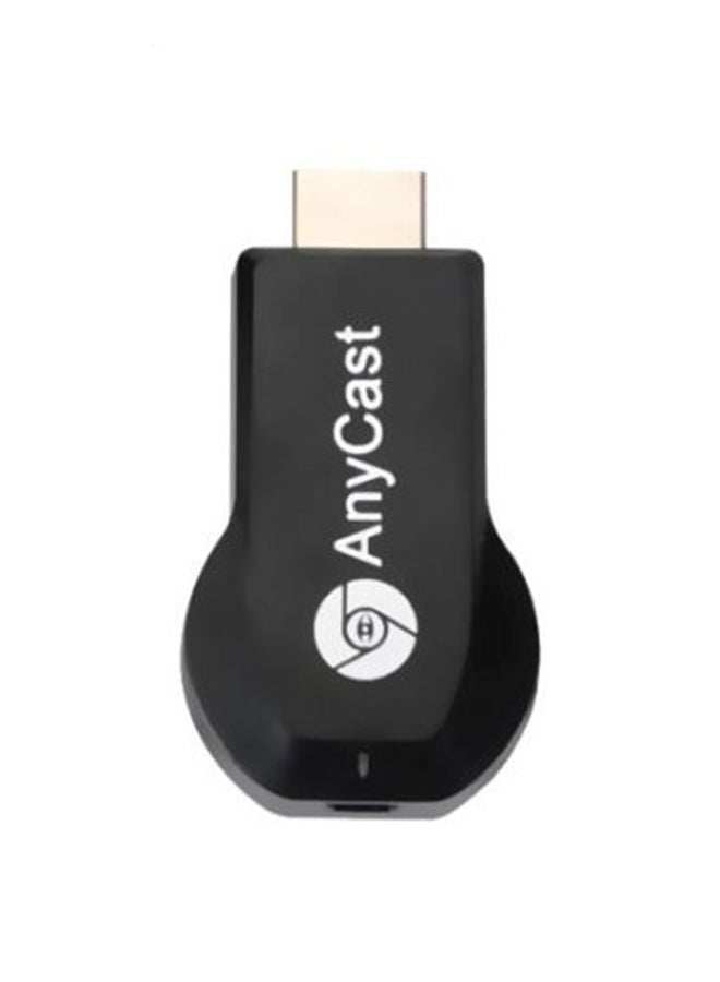 WiFi Display Dongle Reciever With 2-In-1 Cable Black/Silver