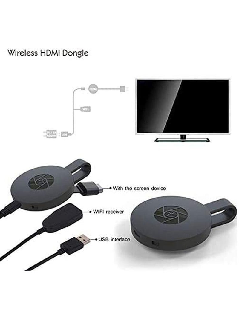 Wireless HDMI WiFi Display Dongle Adapter HDMI Wireless Video 4K Screen Sharing Adapter Full HD 1080P WiFi Screen Mirroring Adapter Casting Screen to HDTV/Projector/Monitor Low Latency