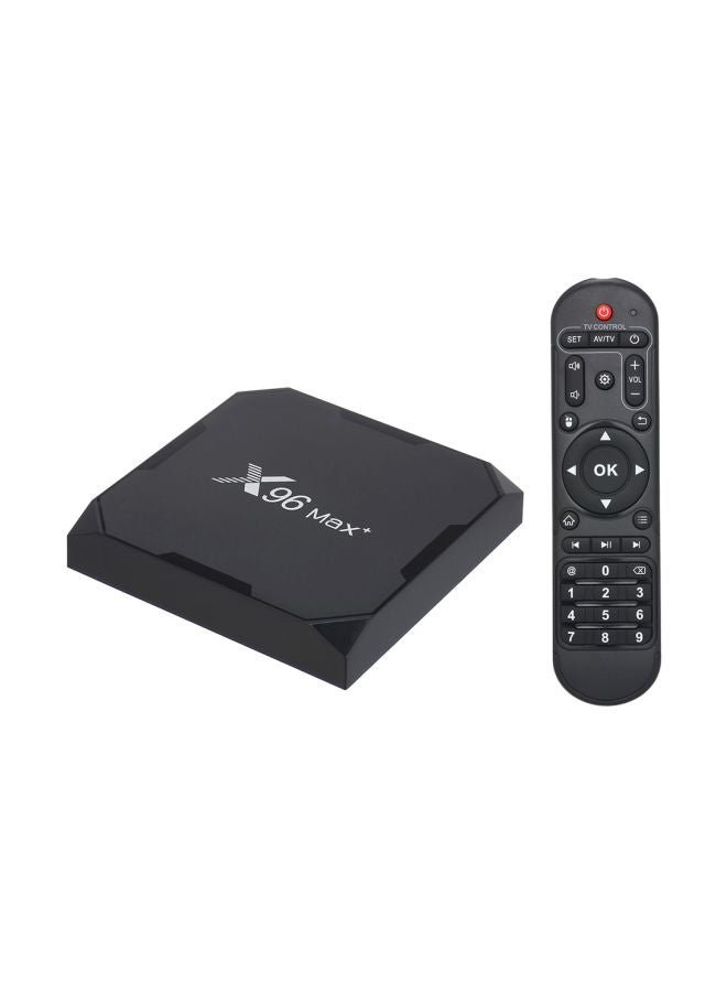 Max Plus TV Box With Remote Control For Smart TV S905X3 Black