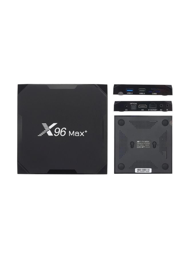 Max Plus TV Box With Remote Control For Smart TV S905X3 Black