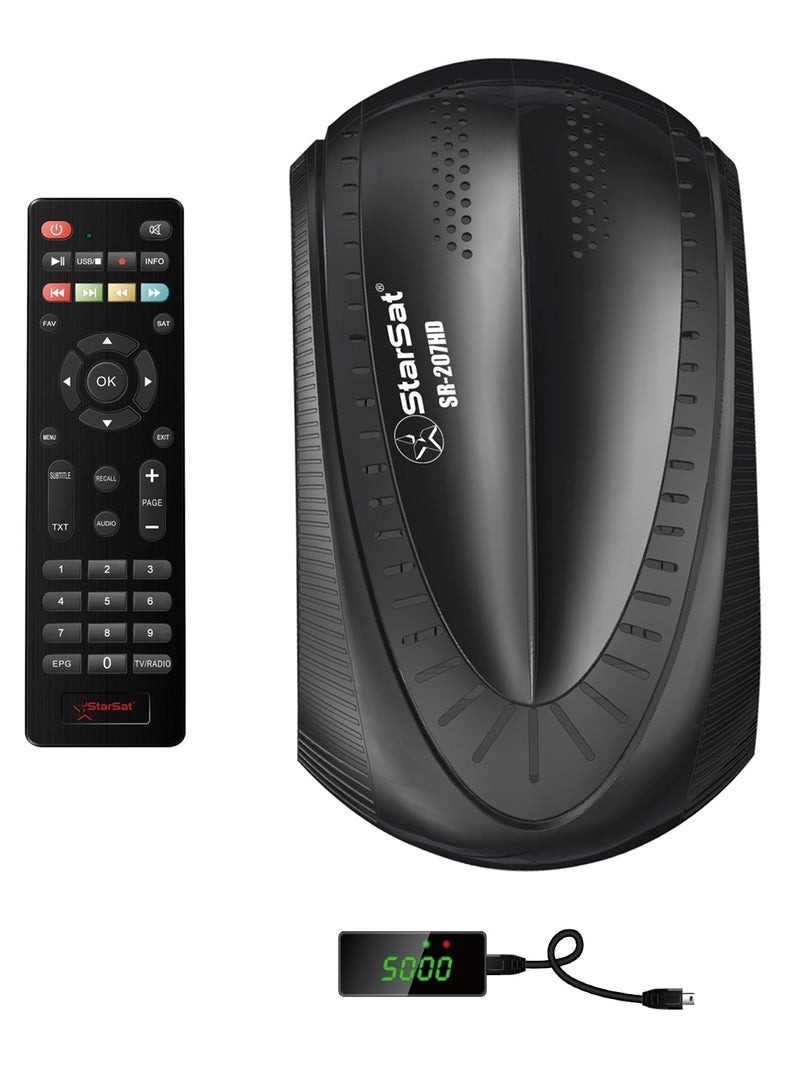 SR-207HD DVB-S/DVB-S2 Satellite Receiver Black