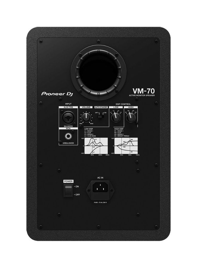 DJ VM-70 2-Way Active Single Studio Monitor Speaker DJ VM-70 Black