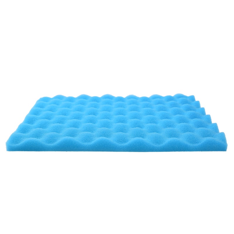 24-Piece Soundproof Wedge Foam Insulation Sponge E713BL Blue