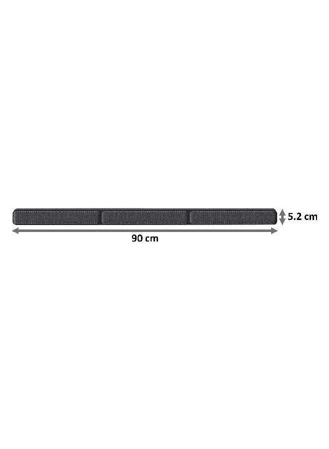 5.1 Channel Real Surround 600 Watt Soundbar With Wireless Rear Speakers HTS40R Black