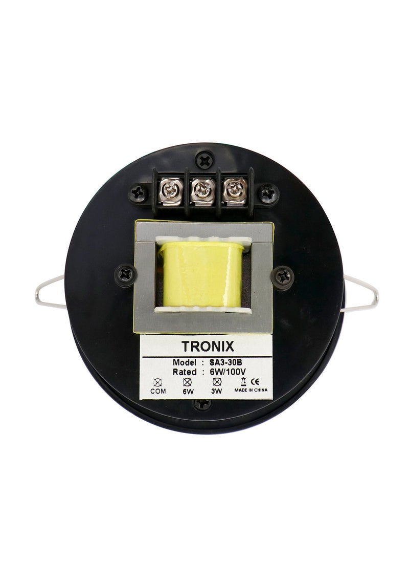 TRONIX SA330B 2.5 Inch Ceiling Speaker with Transformer