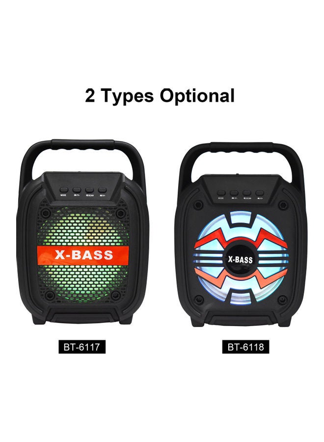 Portable Wireless Bluetooth Speaker BT6118 Black