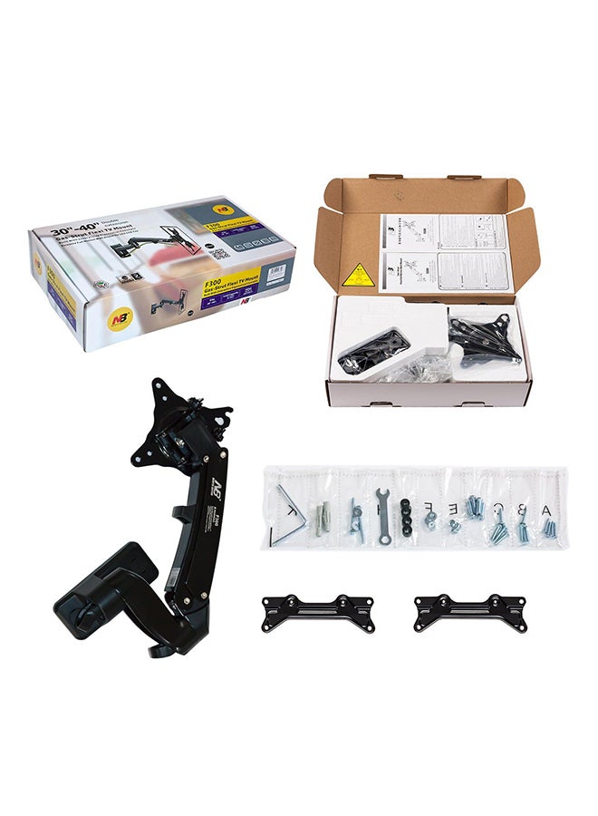 Full-Motion TV Wall Mount With Gas Spring For 24 - 35 Inch Monitors Black