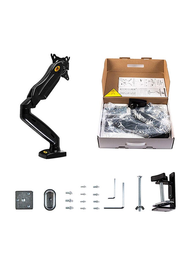 Monitor Desk Mount Stand Full Motion Swivel Arm Gas Spring for 17in-30in Computer From 4.4lbs to 14.3lbs Black
