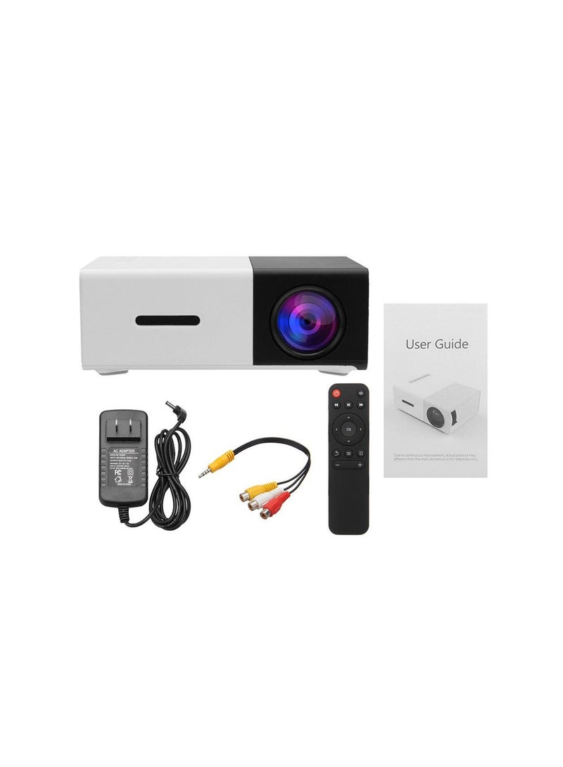 YG300 LED Projector 400-600 Lumens 320 x 240 Pixels 1080P Home Media Player With Remote Control