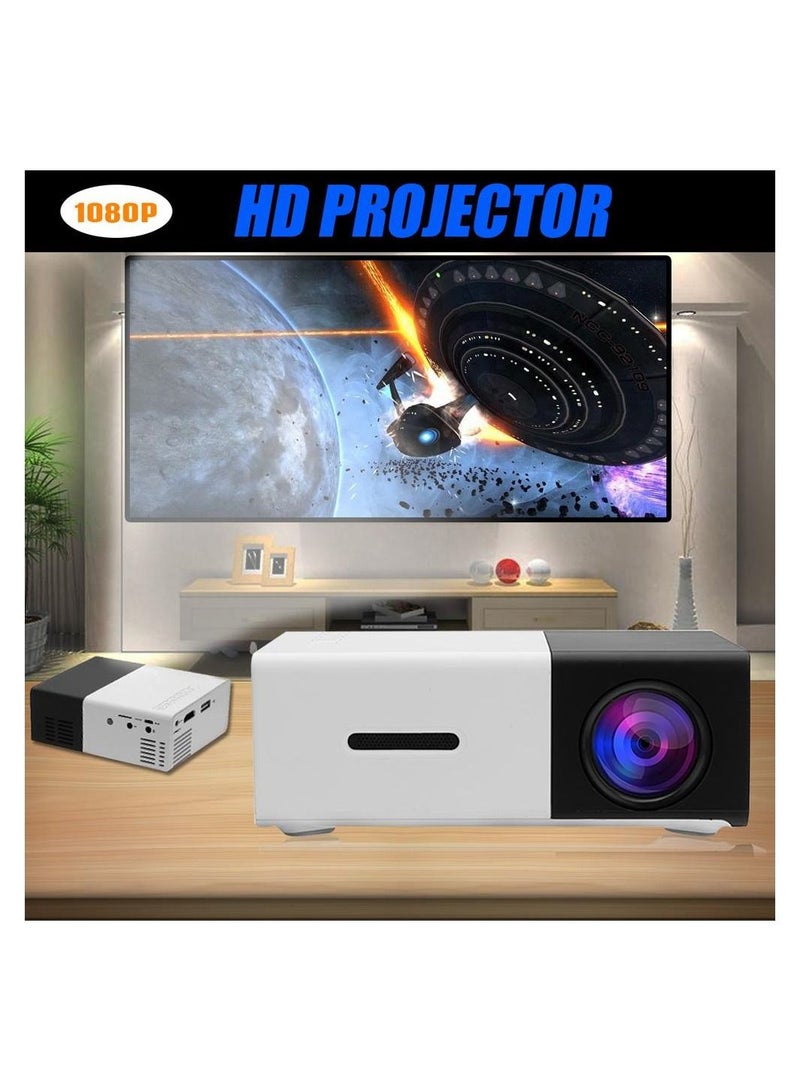 YG300 LED Projector 400-600 Lumens 320 x 240 Pixels 1080P Home Media Player With Remote Control