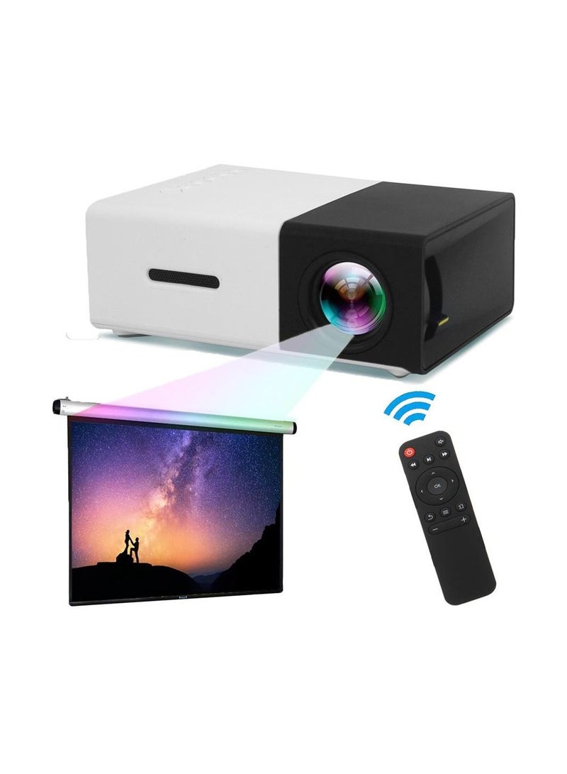 YG300 LED Projector 400-600 Lumens 320 x 240 Pixels 1080P Home Media Player With Remote Control