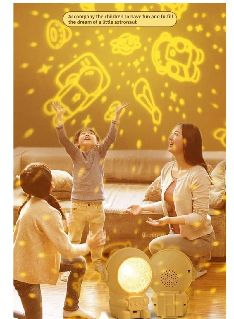 COOLBABY Astronaut Starlight Projector Creative Bedroom Atmosphere Astronaut Night Light