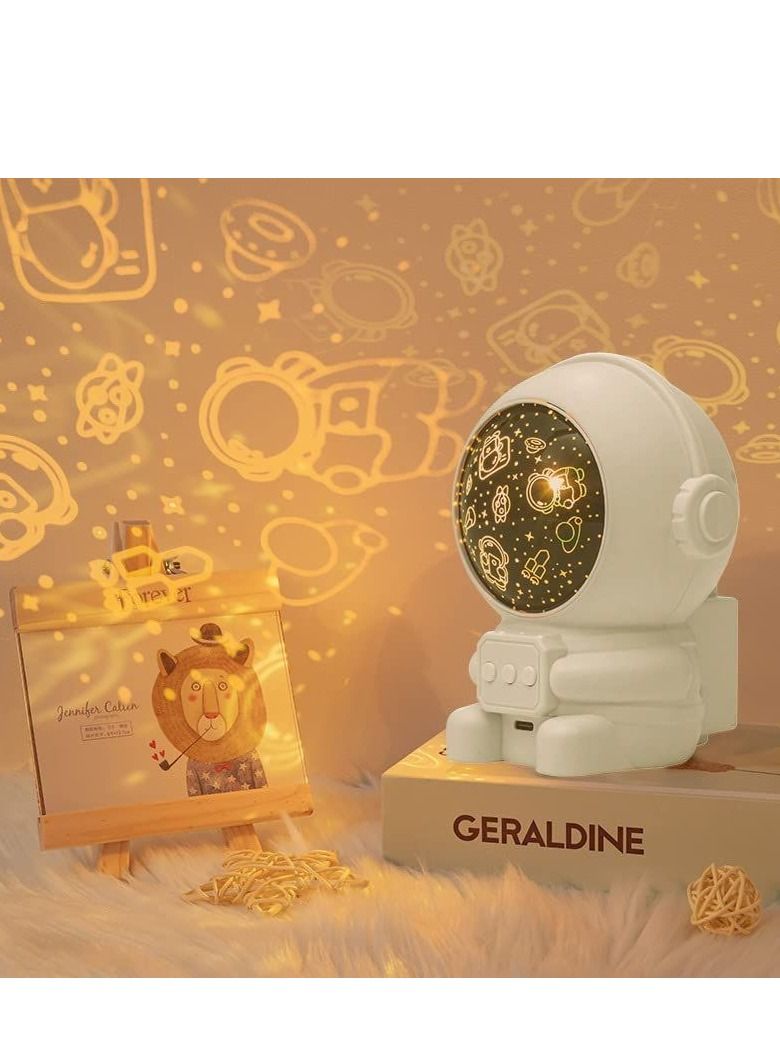 COOLBABY Astronaut Starlight Projector Creative Bedroom Atmosphere Astronaut Night Light