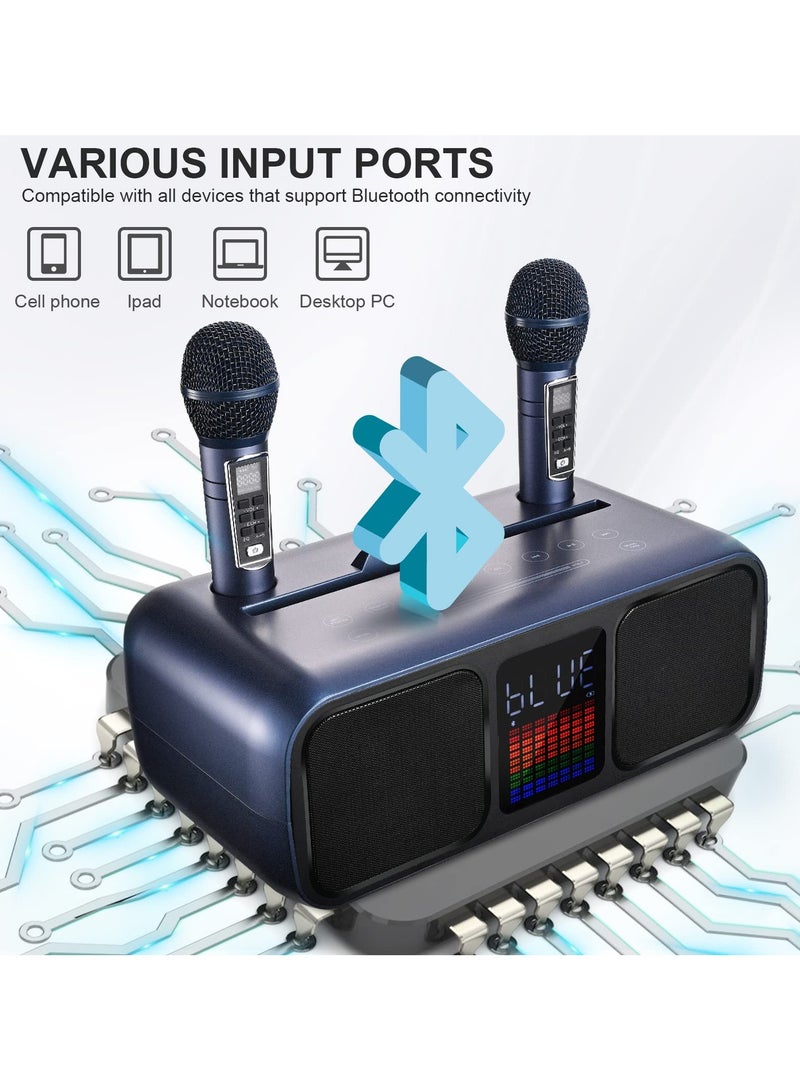 S39 Pro Portable Wireless Bluetooth Karaoke Speaker Stereo Bass Dual Microphone