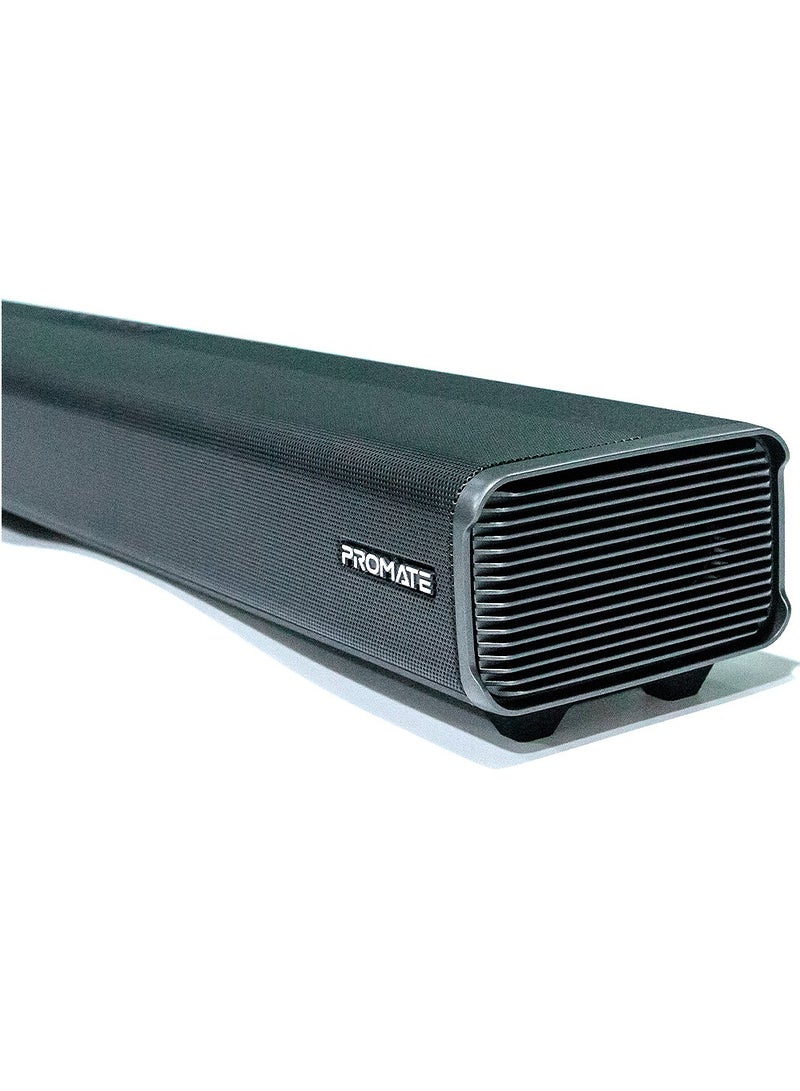 120W Ultra-Slim SoundBar with Built-in Subwoofer - Black