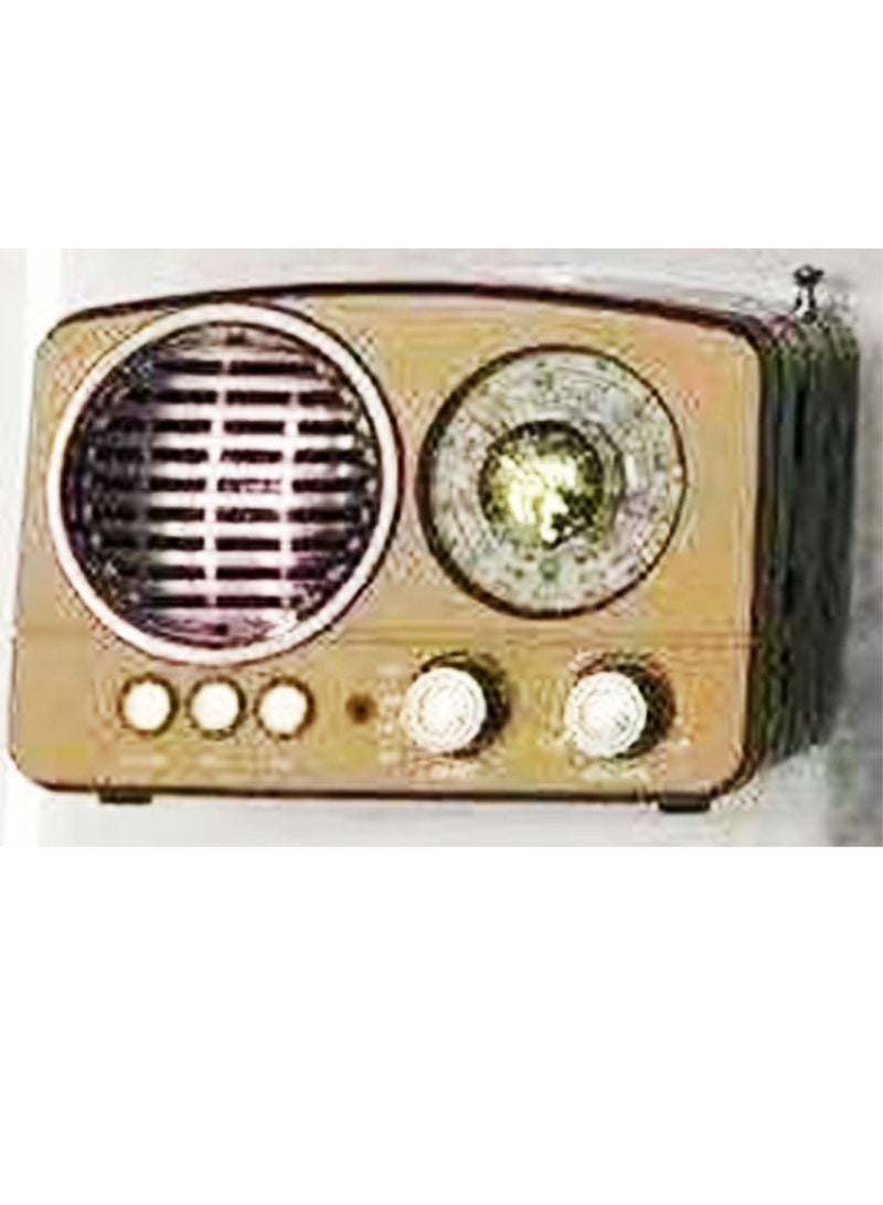 M-161 Portable Vintage Shortwave Radio with Bluetooth Speaker Rechargeable Battery