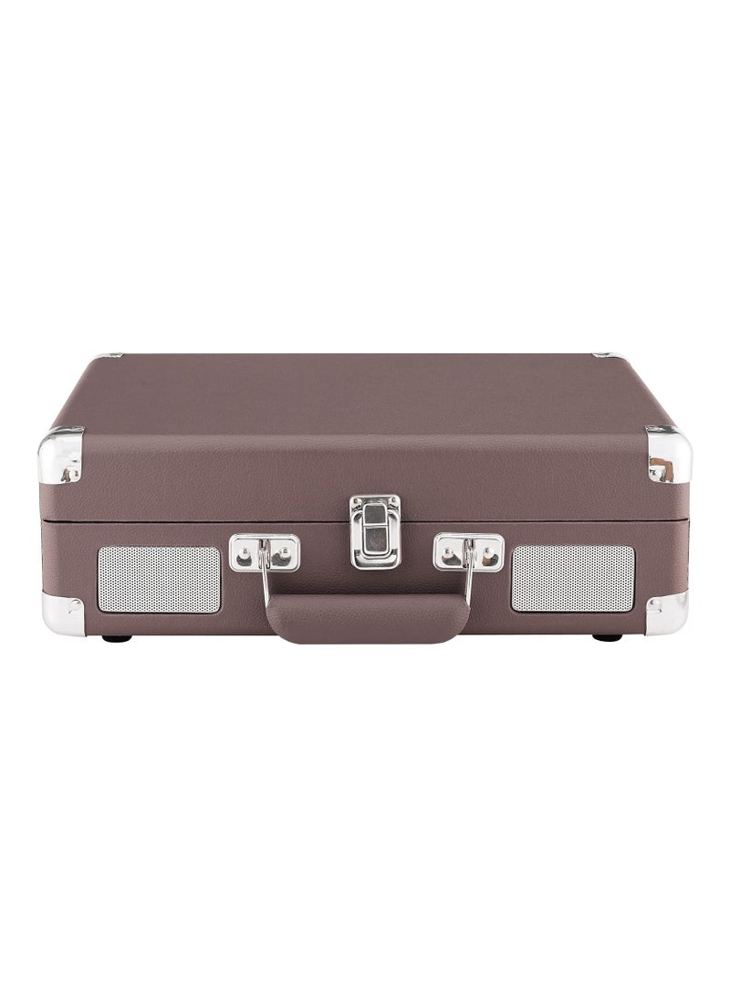 Crosley CR8005F-PS Cruiser Plus Vintage 3-Speed Bluetooth in/Out Suitcase Turntable Purple Ash