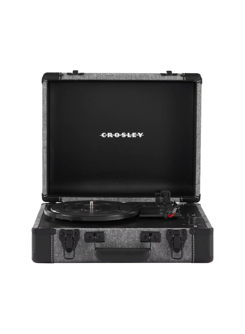 Crosley CR6019E-SMK4 Executive Vintage Bluetooth in/Out 3-Speed Portable USB Turntable Smoke