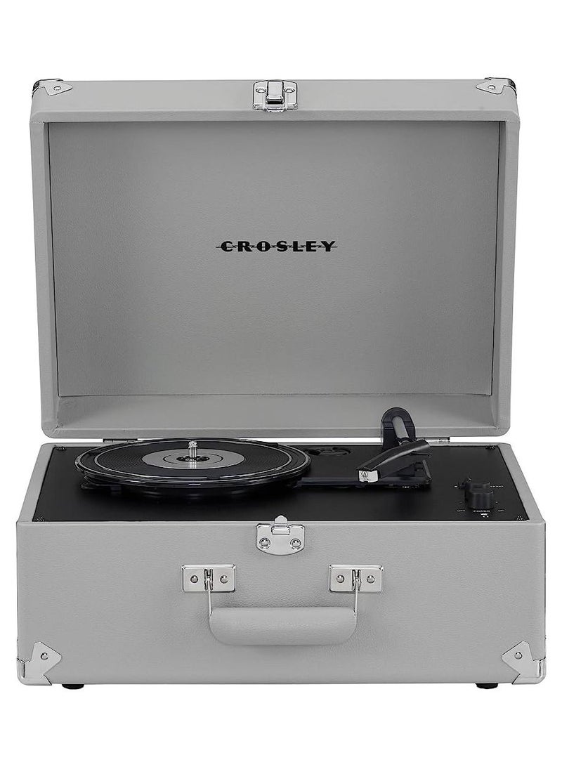 Crosley CR6253B-GY Anthology Vintage 3-Speed Bluetooth in/Out Suitcase Turntable Gray