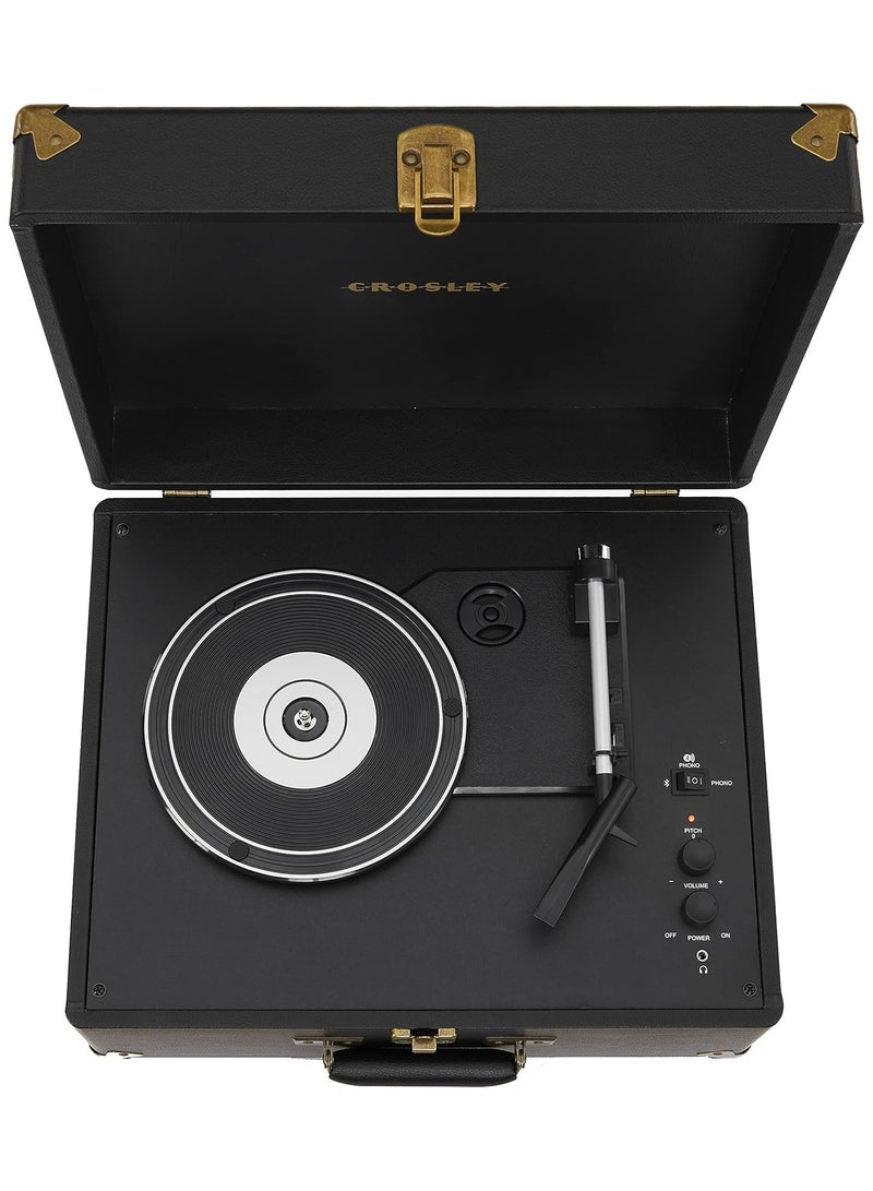 Crosley CR6253B-BK Anthology Vintage 3-Speed Bluetooth in/Out Suitcase Turntable Black