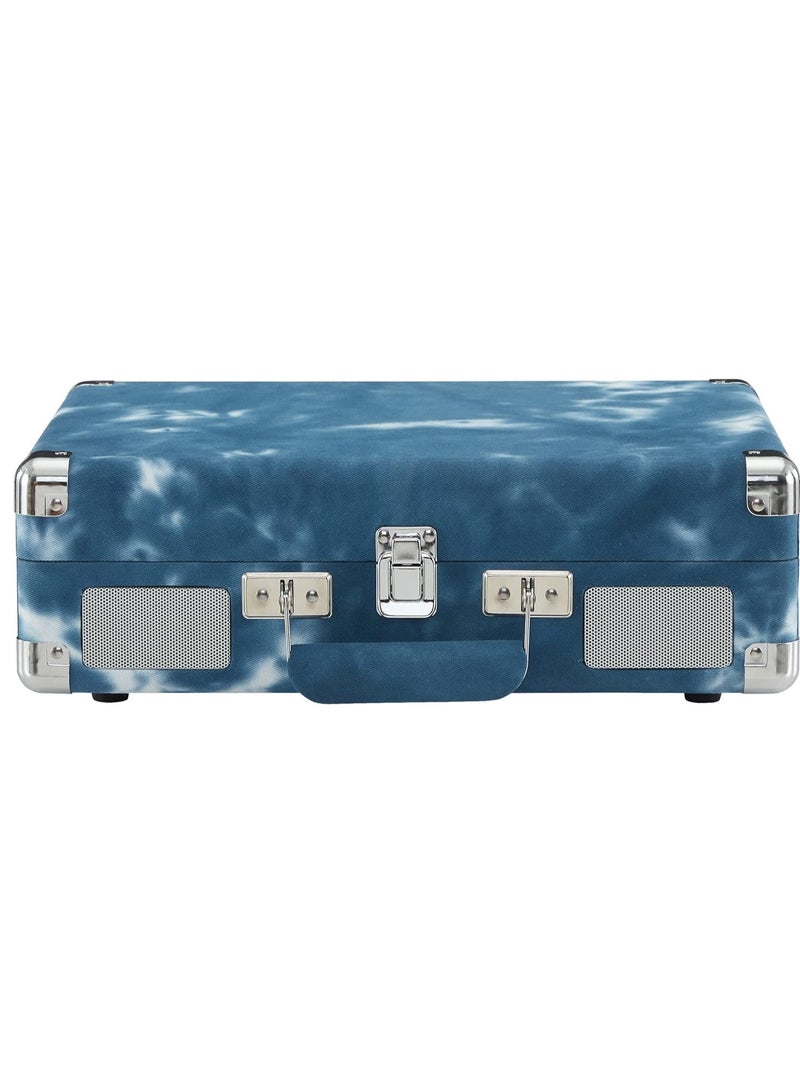 Crosley CR8005F-IN Cruiser Plus Vintage 3-Speed Bluetooth in/Out Suitcase Vinyl Record Player Turntable Indigo