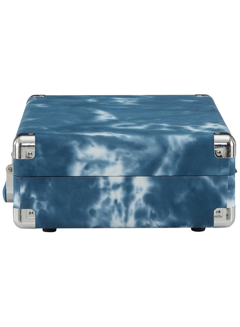 Crosley CR8005F-IN Cruiser Plus Vintage 3-Speed Bluetooth in/Out Suitcase Vinyl Record Player Turntable Indigo