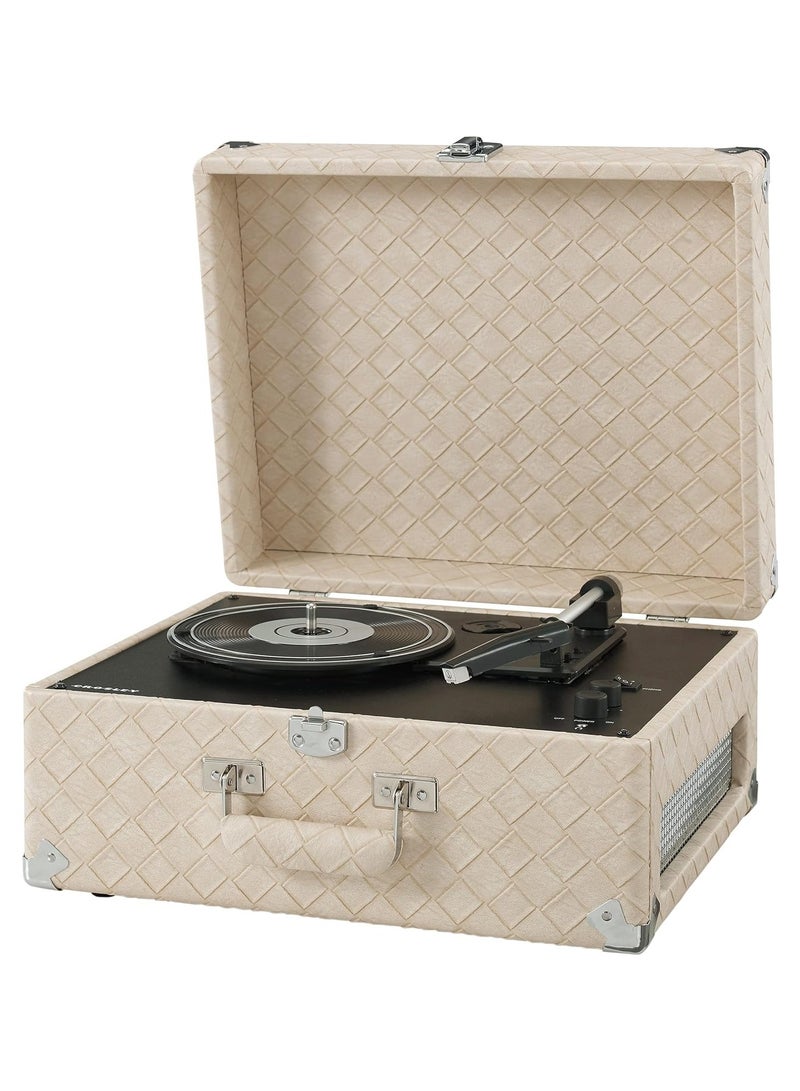 Crosley CR6253B-LT Anthology Vintage 3-Speed Bluetooth in/Out Suitcase Turntable Light Tan